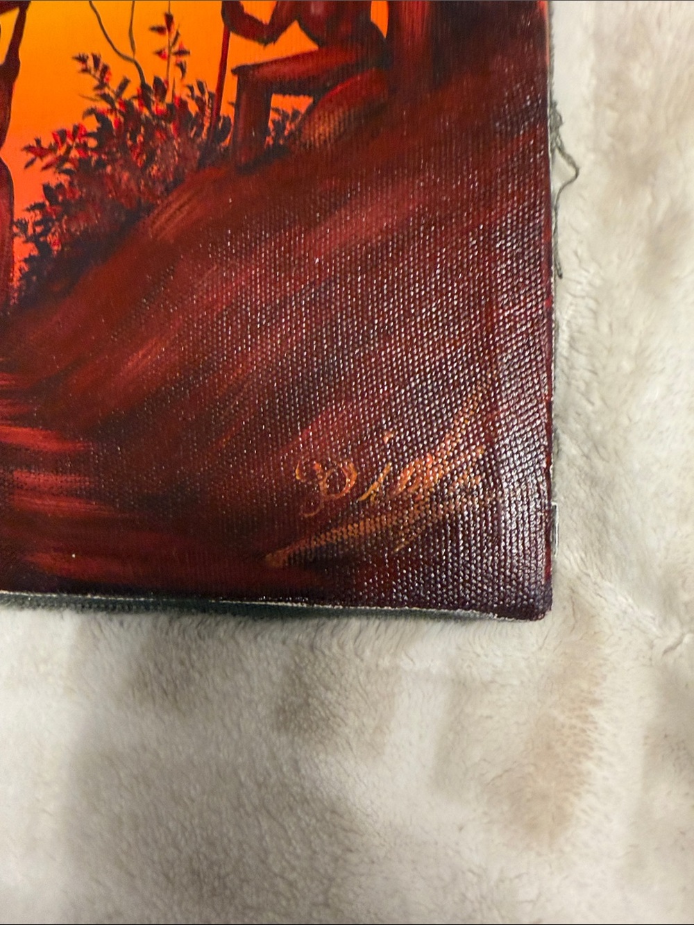 Hand-Painted Multi-Color Home Art Wall Canvas - Picture 7 of 12
